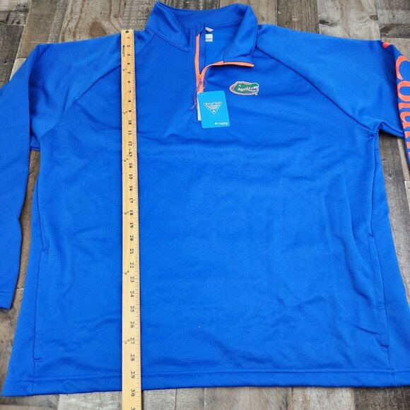 Columbia Omni Shade PFG NCAA Florida Gators Mens size 2XL 1/4 Zip Pullover - Picture 6 of 12